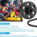 Youxmoto Centrifugal Go Kart Clutch 3/4 Bore 10 Tooth with #420 Chain (96 links), Works 2-6.5hp, 2300±300 RPM, Compatible With#40 41 Chain, for Lifan 196cc, for Honda GX160/GX200, 3/4" Shaft (19.05mm)