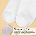 6 Pack Girls White Socks White Socks With Ruffles Kids Ruffles Sock Girls School Uniform Kids Cotton Crew Ankle Cute Frilly Dress Sock 6-8Years (White)