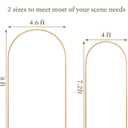 Toolterritary Metal Arch Backdrop Stand and Cover Set, 8FT, 7.2FT Party Backdrop, Easy to Assemble, Backdrop Stand for Parties, Birthday, Baby Shower