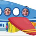 Chumia Airplane Cardboard Cutout Stand up Airplane Party Decorations Aircraft Life Size Photo Booth Props Large Background for Helicopter Themed Birthday Party Supplies