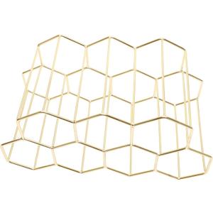 Mikinona Nordic Style Iron Wine Bottle Rack Hollow Desktop Wine Display Organizer for Home Kitchen and Bar Elegant Bottle Holder and Collectors