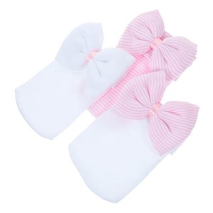 3Pcs Bowknot Hats Winter Warm Caps for Soft Knit Headwear Adorable Design for Months Present for Parents
