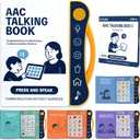 AAC Device for Autism, Communication Board for Nonverbal Kids & Adults, Speech Therapy Materials with 8 Programmable Buttons & Adjustable Volume, Gifts for People with Autism Classroom Must Haves