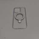 TORRAS Magnetic Ostand for iPhone 15 Pro Max Case, [Military Grade Drop Tested][Compatible with MagSafe][Build in Kickstand] Clear Slim Hard Back Soft Edge Anti-Fingerprint 6.7" 2023, Clear