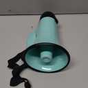 Megaphone with Speaker Microphone Siren and 240-Second Recording Bullhorn Includes Volume Control for Outdoor Events and Crowd Management (Teal)