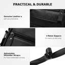 Small Messenger Bag for Men, Vintage Crossbody Bag Sling Shoulder Purse Genuine Leather Satchel Pouch Man Handbag