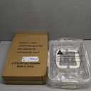 2 Pack Deviled Egg Containers with Lid and Handle, Durable Clear Plastic Deviled Egg Carrier Storage 48 Eggs, Stackable Egg Holder for Fridge, Portable Tray Platter for Party & Picnics-White