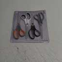 4 Pack Scissors All Purpose for Office, Home, School, and Crafts - 8.5" Heavy Duty Office Scissors With Cover (Gray-orange + Gray-white + White + Black)