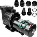 2.0 HP Self Primming Pool Pump 6800 GPH, Single Speed In/Above Ground Swimming Pool Pump Dual voltage with Strainer Basket