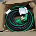 30-Amp 4-Prong Dryer EV Extension Cord, 50 Feet, NEMA 14-30P to 14-30R, 125V/250V Heavy Duty STW 10AWG/4, Use for Tesla Model 3/Y/X/S, Level 2 EV Charging & Dryer Power Extension, ETL Listed
