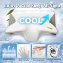 Cervical Pillow for Neck Pain Relief, Cooling Contour Memory Foam Pillows Support Odorless Ergonomic Neck Pillow Adjustable Orthopedic Bed Pillow for Side Back Stomach Sleeper with Pillowcase