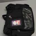 black ita messenger bag for women, large capacity cute pin display crossbody bags, kawaii japanese anime ladies purse with water bottle holder, y2k korean college aesthetic carteras para mujer