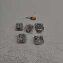 Ravinte 6 Pack 3 Pairs 1/2 Inch Overlay Cabinet Door Hinges Kitchen Satin Nickel Semi-Concealed Face Mount Self-Closing Cabinet Hinges with Bumpers & Screwdriver