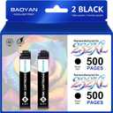 Remanufactured Ink Cartridge Replacement for Epson 232 Black Ink Cartridge Works with Workforce Pro WF-2950 WF-2930 Expression XP-4200 XP-4205 Printers (2 Black)