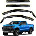 in-Channel Rain Guards for Silverado/Sierra 1500 2019-2026
Side Window Guard Shade Deflectors Compatible with Chevy Silverado/GMC Sierra 1500 Accessories 2019-2026