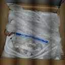 Metal Heavy Duty Coat Rack Stand, Modern 360 Roraty Freestanding Coat Rack with Natural Marble Base, White Coat Racks Hall Tree Hanger Stand with 16 Hooks for Entryway, Office