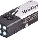 Lixada LED Flashlight Mini Flashlight Light Including 9 Volt Battery Flashlight Torch Flashlight