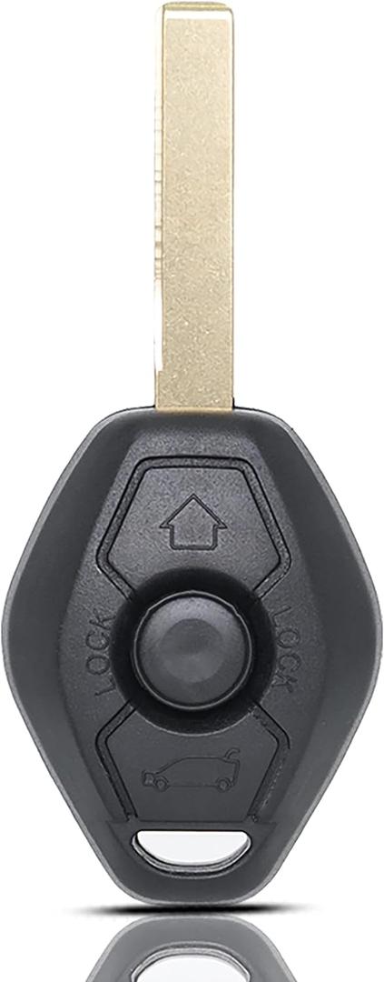 MechanMagic Key Fob Remote Replacement Fits for BMW 3 5 6 Series M3 X3 X5 Z4 2000 2001 2002 2003-2009 LX8FZV CAS2 E46 E83 E53 E85 Keyless Entry Remote Control 46CHIP HU92 315/433MHz
