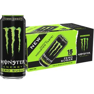 Monster Energy Drink, Green, Original, 16 Ounce (Pack of 15)
