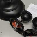 Farmhouse Semi Flush Mount Ceiling Lights, Modern Ceiling Light Fixture with Black Finish for Kitchen, Hallway, Entryway, Dining Room, Bedroom, Cafe, Bar, Living Room, 12"