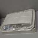 Sywhitta 3-Tier Plastic Rolling Utility Cart with Handle, Multi-Functional Storage Trolley for Office, Living Room, Kitchen, Movable Storage Organizer with Wheels, White