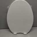 Toilet Seat Cover Elongated Durable PP Toilet Seat with Slow Close Hinges, Easy Clean White Replacement for American Standard Toilets