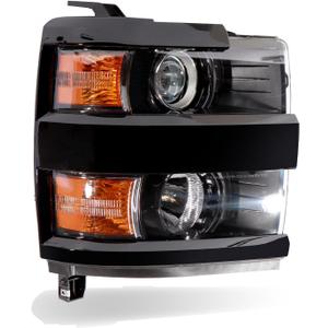 Headlights Halogen Assembly fits 2015-2019 Chevy Silverado 2500HD