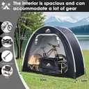 Bike Cover Storage Tent, Outdoor Portable Storage Tent, 210D Oxford Fabric PU4000 Waterproof for 2-3 Bikes, Suitable for Storing Bicycles,Motorcycles,Garden Tools,Lawn Mower,Various Tools