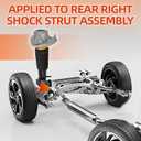 Rear Right Shock Strut Assembly Compatible with 2014-2019 BMW X5 X6 X5M X6M F15 F16 F85 Shock Absorber OEM Replace 37106875090 37106875088 33527856496 33527850214