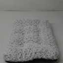 POCBLUE Deluxe Washable Dog Bed for Small Dogs Dog Crate Mat 24 inch Comfy Fluffy Kennel Pad Anti-Slip for Dogs Up to 25 lbs, 24" x 17", Grey (24.0"L x 17.0"W x 3.5"Th)