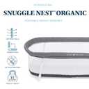 Baby Delight Snuggle Nest Bassinet, Portable Baby Bed, for Infants 0 5 Months, Charcoal Tweed