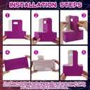 30 Set Halloween Coffee Cups Holder, Halloween Coffee Drink Carrier Supplies for 2/4 Cups, 12-30 oz Hot/cold Drinks Carriers Holder for Trick or Treat Spooky Party Decorations, Orange Purple Color