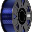 Creality Ender PETG 3D Printer Filament 1.75mm 1KG (2.2lbs), High Precision, Strong Toughness, Odorless, Better Flow, Moistureproof 3D Printing Ender PETG Filament, Transparent Blue