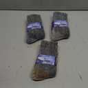 Kids Wool Hiking Socks Boys Girls Merino Wool Socks Thermal Winter Warm Thick Cushion Cozy Boot Crew Socks (12-15 Years, 3 Pairs-pink Blue Yellow)