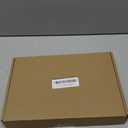 9.6 Large Acrylic Straw Holder for Cabinet Door - 6 compartments, easy to clean, Reusable Tumbler Straw Organizer Storage, Small Kitchen Accessories Container, Ultra Sticky Cupboard Door Mounted (Clear)