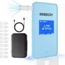 KetoTracker Ketone Breath Meter, Ketone Meter for Ketosis Monitoring, Breath Ketone Tester, No Strips Needed, 1-Button Management with 10pc Mouthpieces(Blue)