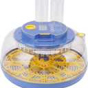 Incubators for Hatching Eggs, 10 Egg Capacity Automatic Egg Turner, Temperature and Humidity Control, 360 Clear View, Hatching Chicken Duck Quail Bird (Blue) (US Plug, #211)