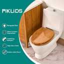 Toilet Seat, Solid Wood, Bamboo, High Gloss Finis, PIKLiDS (Elongated)