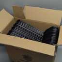 HOUSE DAY Black Plastic Hangers 60 Pack, Clothes Hangers with Non Slip Hooks, Durable & Space Saving Coat Hanger, Light-Weight Clothing Hanger, Perfect Closet Organizer for Everyday Use