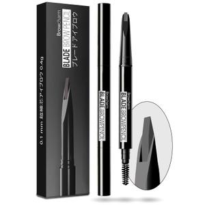 Browcharm Microblading Eyebrow Pencil for Women,0.1mm Ultra-Fine Mechanical Pencil,Makeup Brow Definer Waterproof,Draws Tiny Brow Hairs and Fills in Sparse Areas and Gaps (02 Light Grey)
