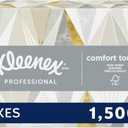Kleenex Professional Facial Tissue, Bulk (03076), 2-Ply, White, Flat Boxed Format, Designed for Business, Convenience Size (125 Tissues/Box, 12 Boxes, 1,500 Sheets/Case) (Box Color: Cream)