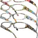 Gaoye 4-Pack Readers for Women, Blue Light Blocking Reading Glasses, Stylish Reading Glasses for Women in 4 Patterns