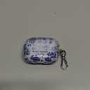 Kate Spade New York AirPods Pro Protective Case with Keychain Ring - Flowerbed Blue, Compatible with AirPods Pro 2nd / 1st Generation