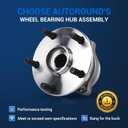 Autoround 512536 Rear Wheel Bearing and Hub Assembly for Subaru Outback 2015-2021/ Forester 2019/WRX 2015-2019/ Legacy 15-21/ Ascent 19-21 5Lugs w/ABS