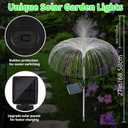 AcaJoe Solar Lights Outdoor 3 Pack 7 Colors Changing Jellyfish Solar Garden Lights Outside Waterproof for Yard Pathway Lawn Festival Wedding Party Decoration