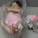 Reborn Dolls Soft Body Lifelike Baby Dolls Girl Realistic 18 Inch Real Life Baby Newborn Doll Washable Silicone Baby Dolls Full Body Vinyl Reborn Doll Complete Accessories for Kids Ages 3+ Gift