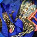 Snow Tire Chains for Car SUV Pickup Trucks, Universal Car Snow Chains, Snow Traction for Tires, Fit for Tire Width 195 205 215 220 225 235 240 245 255 265 (Large)