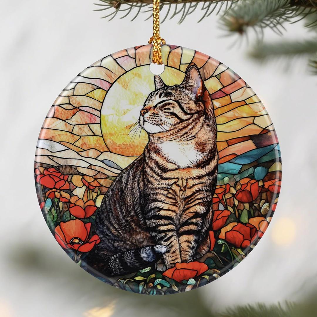 Black Cat Ornaments, Christmas Ornaments: Christmas Tree Decorations, Holiday Decor, Stocking Stuffers, Gift Ideas, Xmas Gift, Pet Lover Gifts & Cat Mom Gifts