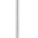 MyGift Silver Chrome-Plated Metal Heavy Weighted Free Standing Toilet Paper Holder, Classic Bathroom Single Roll Dispenser Stand with Round Base