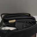 Black Panther Luxury PU Leather Rear Car Seat Cover Adjustable Length (49-55'') Back Seat Protector Fits 90% Vehicles (Sedan SUV Truck), for Seat Bottom Only, Triangle Quilting Design, Black